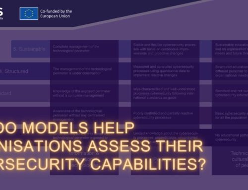 How do models help organisations assess their cybersecurity capabilities?